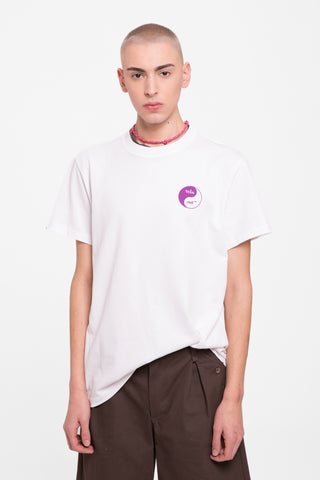 T shirt Noodles Viola      Bianco