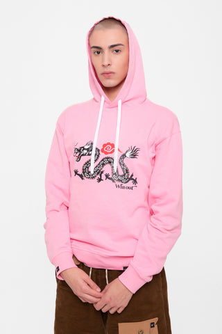 Felpa Dragone Hoodie       rosa