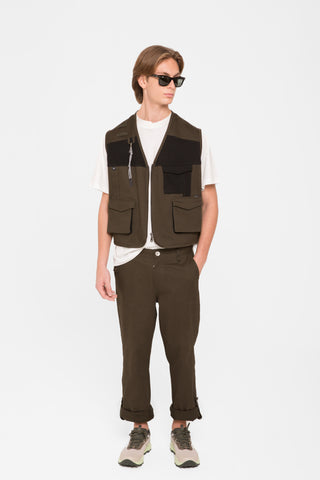 Gilet Cargo    verde militare