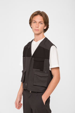 Gilet Cargo    piombo