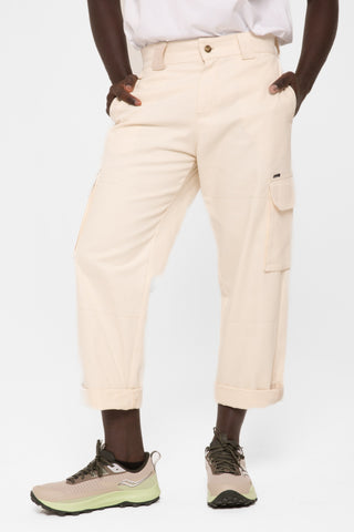 Pantalone Cargo  panna