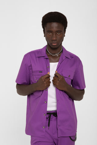 Camicia Cargo      viola