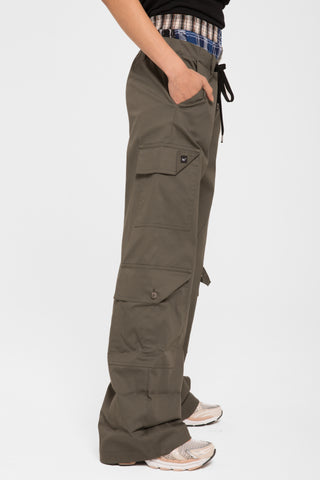 Pantalone Cargo  tasche    verde militare