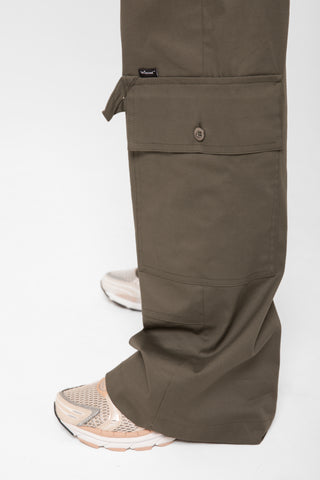 Pantalone Cargo  tasche    verde militare