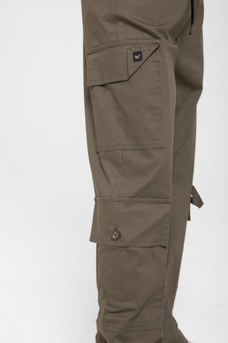 Pantalone Cargo  tasche    verde militare