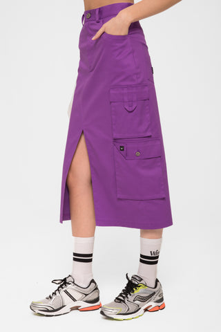 Purple Cargo Skirt