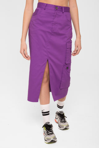 Purple Cargo Skirt