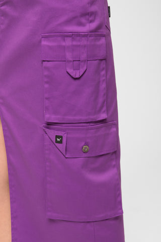 Purple Cargo Skirt