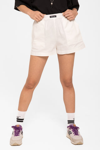 Shorts in cotone        bianco