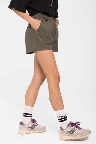 Shorts in cotone         verde militare