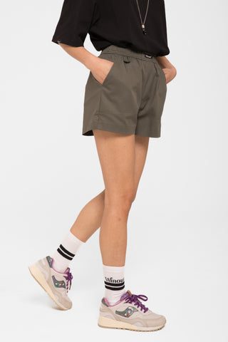 Shorts in cotone         verde militare