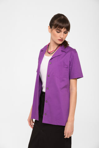 Camicia tasche      viola