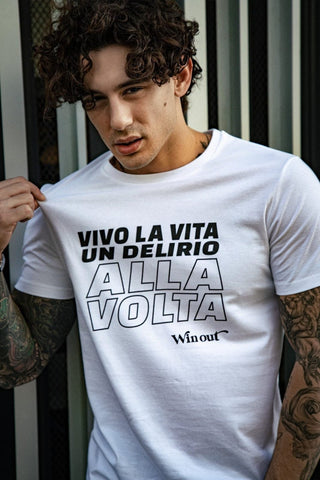 T-shirt Delirio unisex     bianca