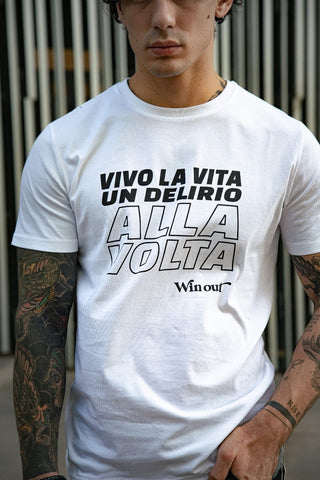 T-shirt Delirio unisex     bianca