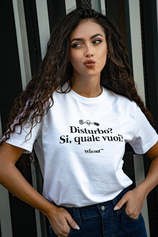 T-shirt Disturbo unisex    bianco