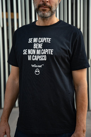 T-shirt vi capisco   unisex nero