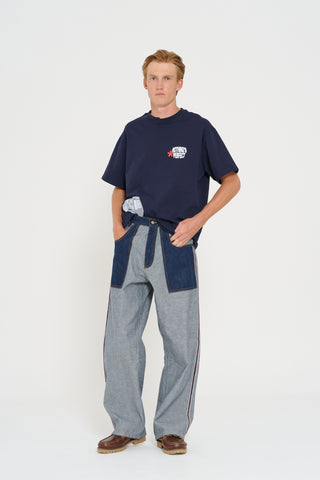 Jeans Inside Out Blu