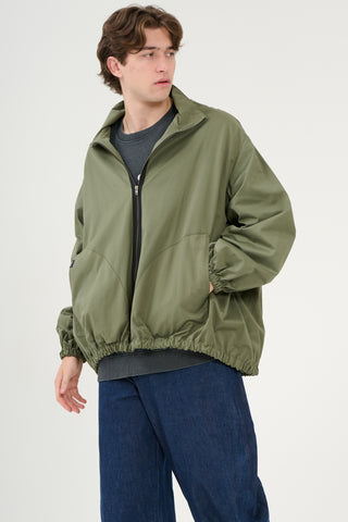 Bomber tessuto tecnico verde militare