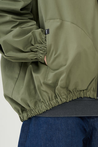 Bomber tessuto tecnico verde militare