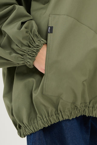 Bomber tessuto tecnico verde militare