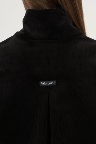 Bomber in velluto nero