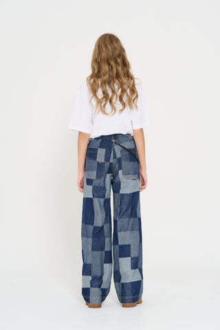 Pantalone palazzo patchwork