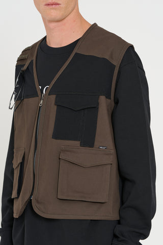 Gilet cargo  verde militare