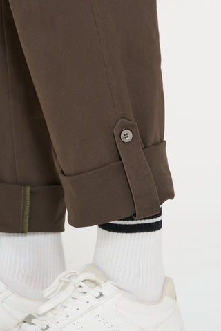 Pantalone Chino       verde militare