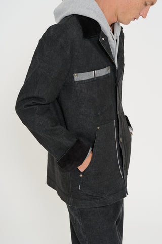 Giacca workwear denim nero