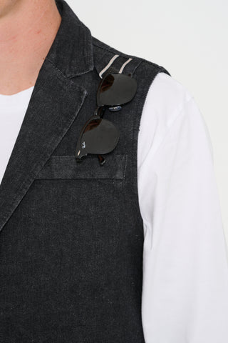 Gilet Denim Black