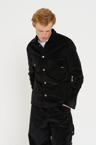 Giacca workwear black velvet