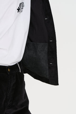 Giacca workwear black velvet