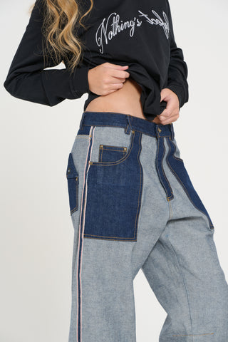 Jeans Inside Out blu