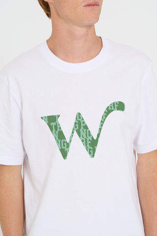 T-shirt  "W" logo    bianco