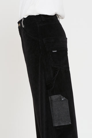 Pantalone carpenter black velvet