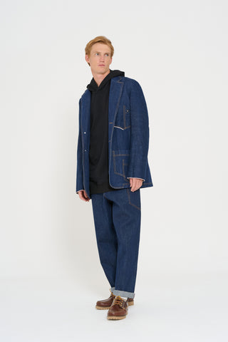 giacca multitasche workwear   denim