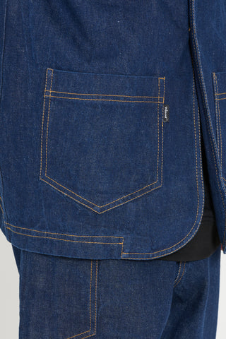 giacca multitasche workwear   denim