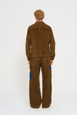 Giacca workwear brown velvet